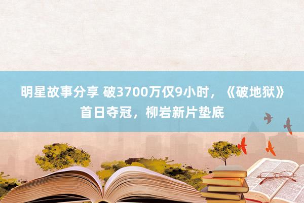 明星故事分享 破3700万仅9小时，《破地狱》首日夺冠，柳岩新片垫底